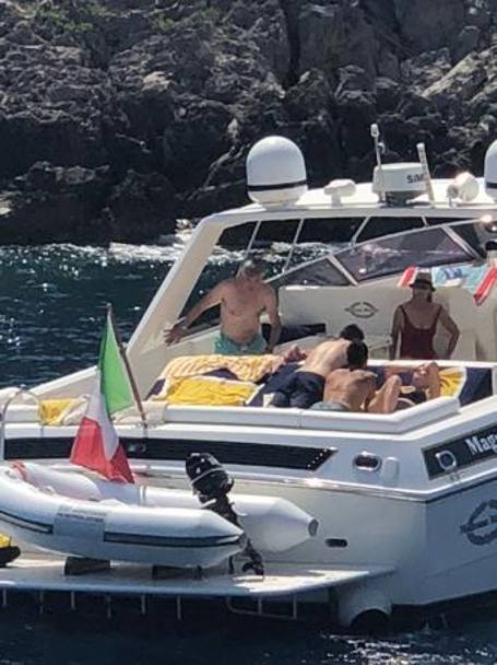 Ancelotti a Capri. RomaPress